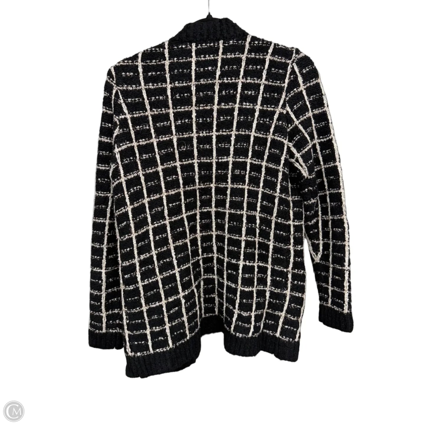 Cardigan By Ann Taylor In Black & Cream, Size: S