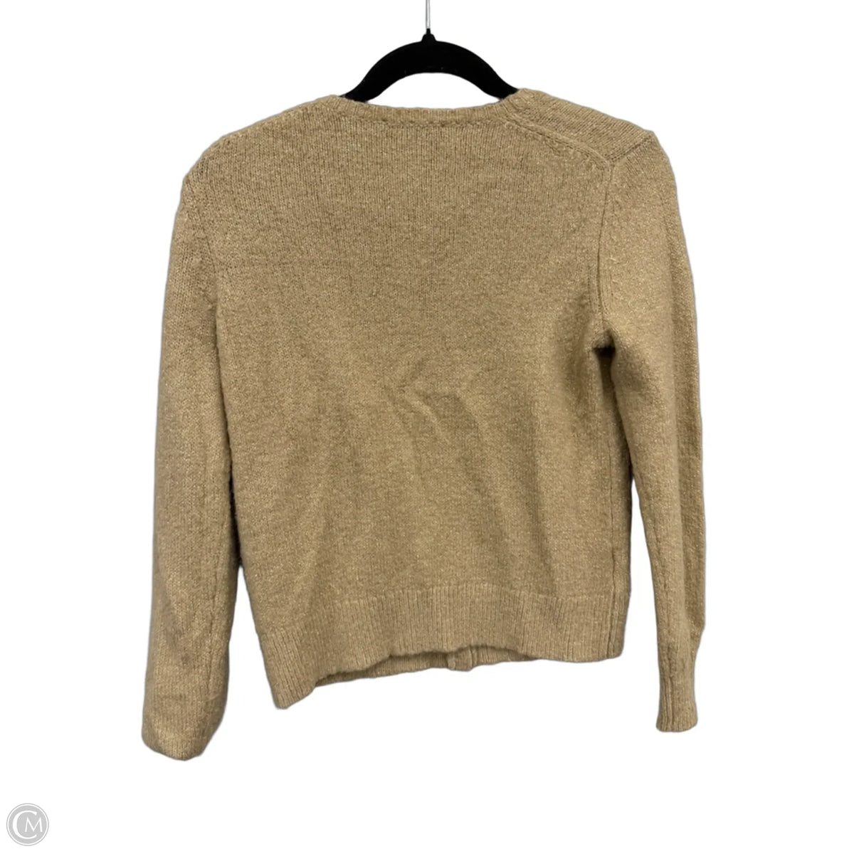 Cardigan By Ann Taylor In Gold & Tan, Size: S