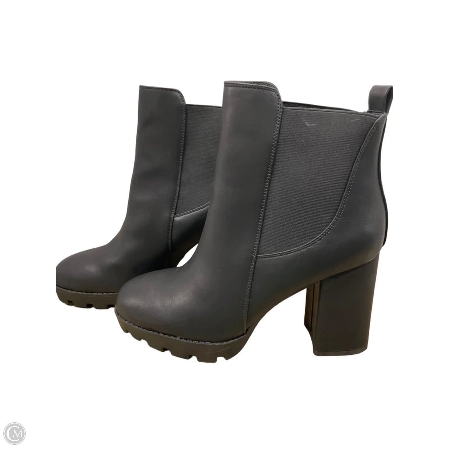 Boots Ankle Heels By Mia In Black, Size: 10