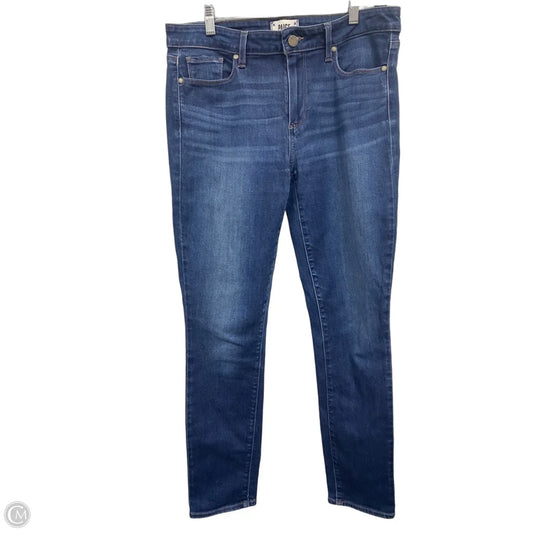 Jeans Skinny By Paige In Blue, Size: 12