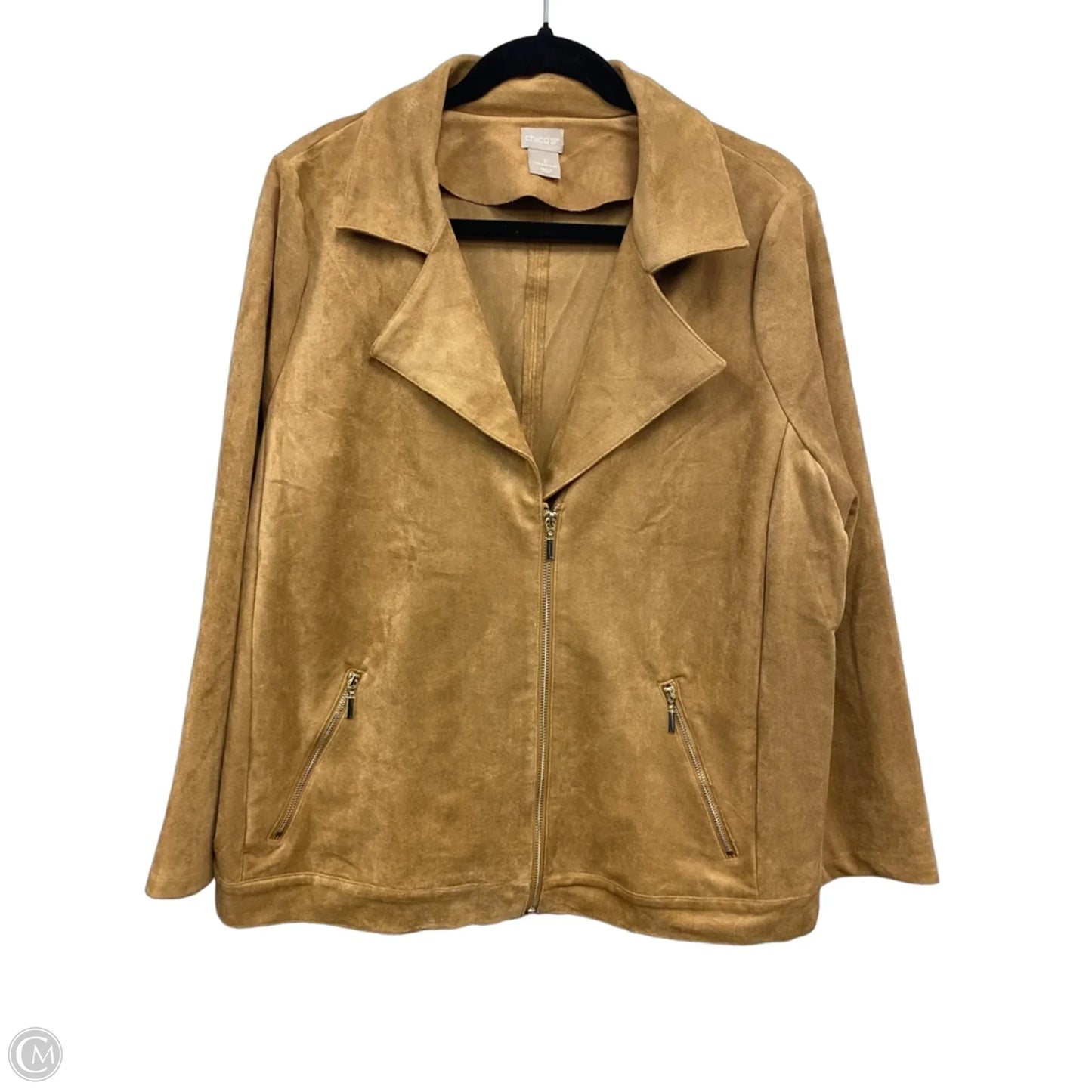 Jacket Other By Chicos In Tan, Size: Xl