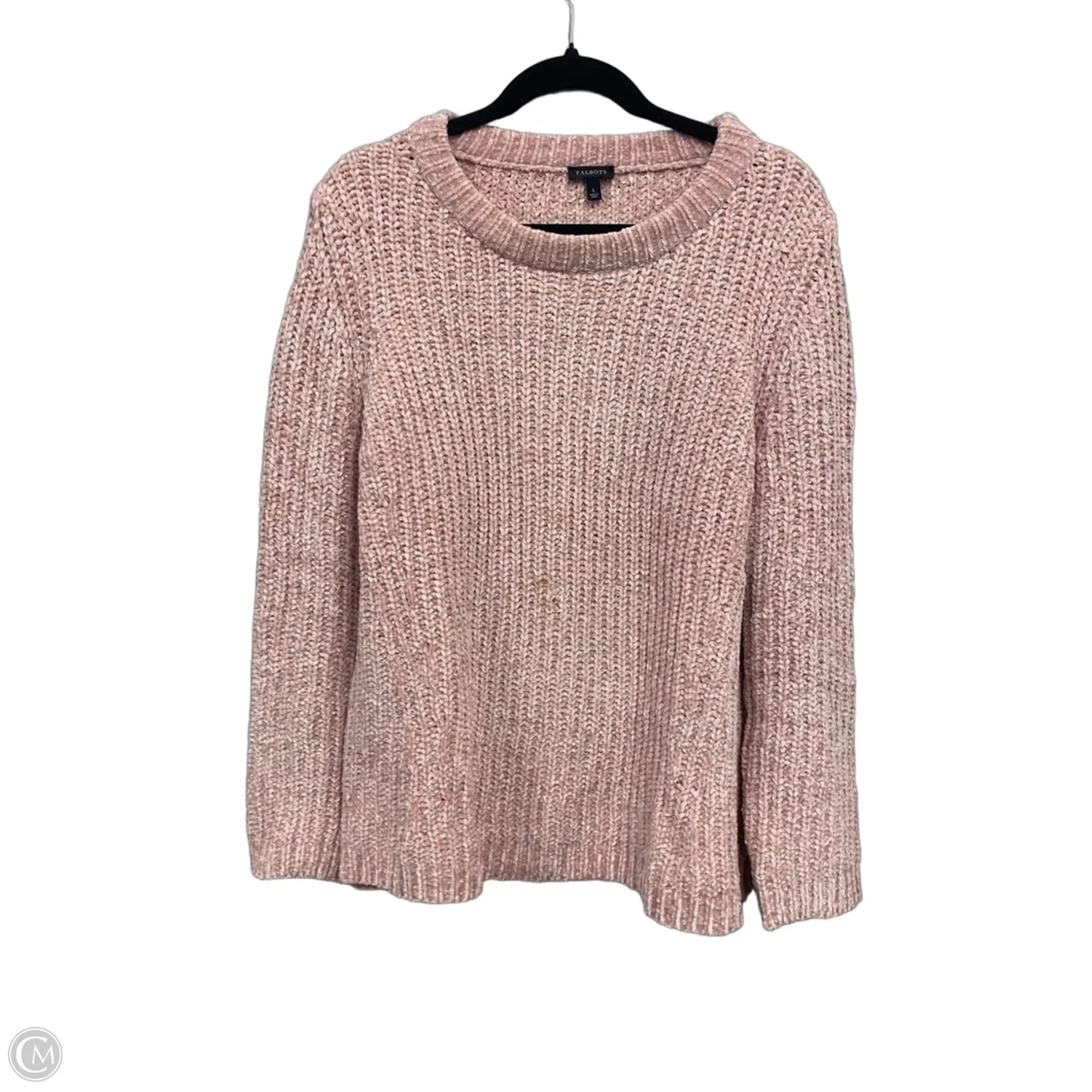 Sweater By Talbots In Pink, Size: L