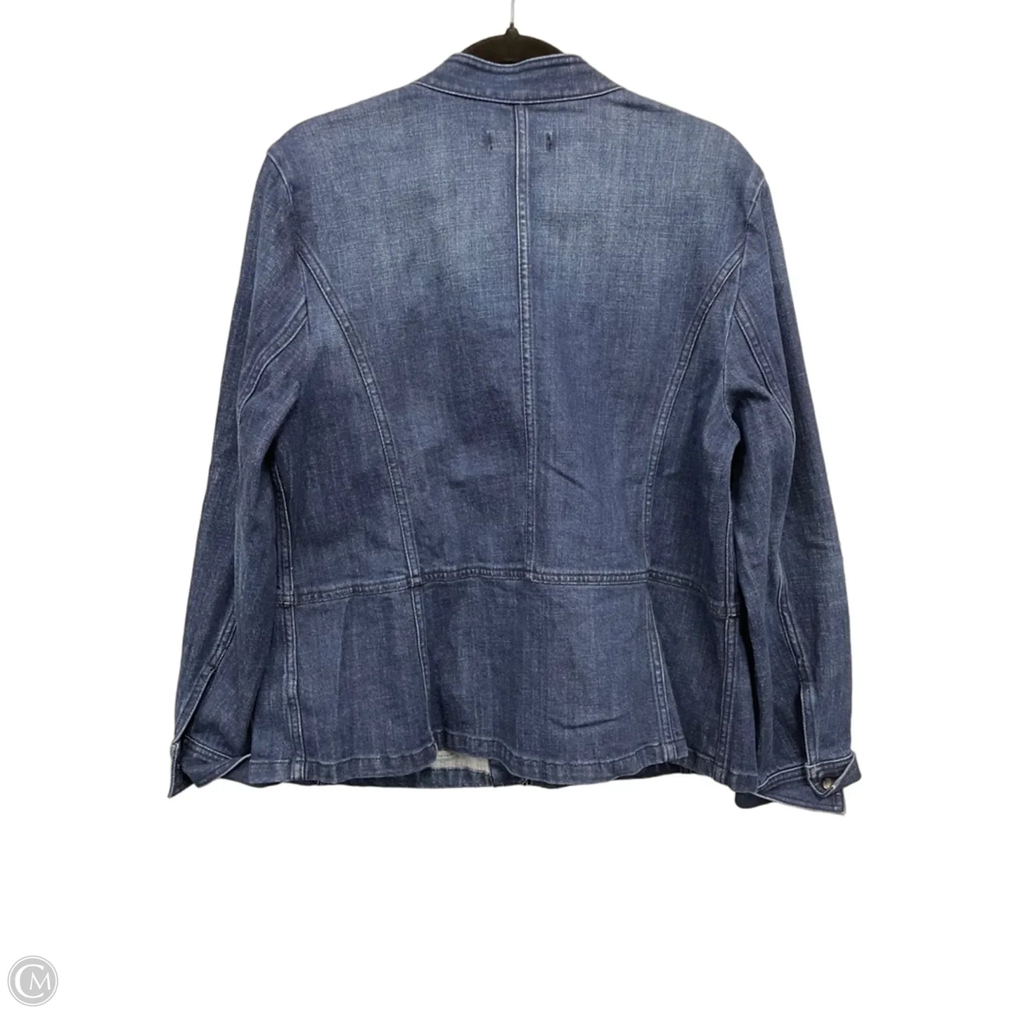Jacket Denim By Talbots In Blue, Size: Xl