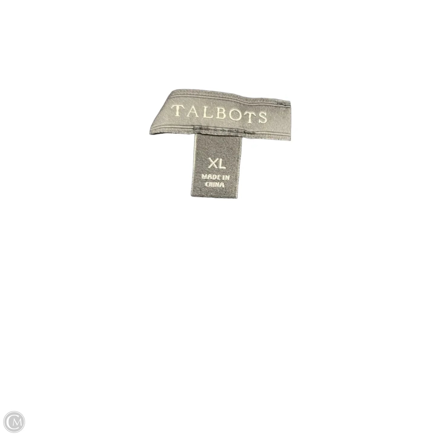 Sweater By Talbots In Black & Cream, Size: Xl