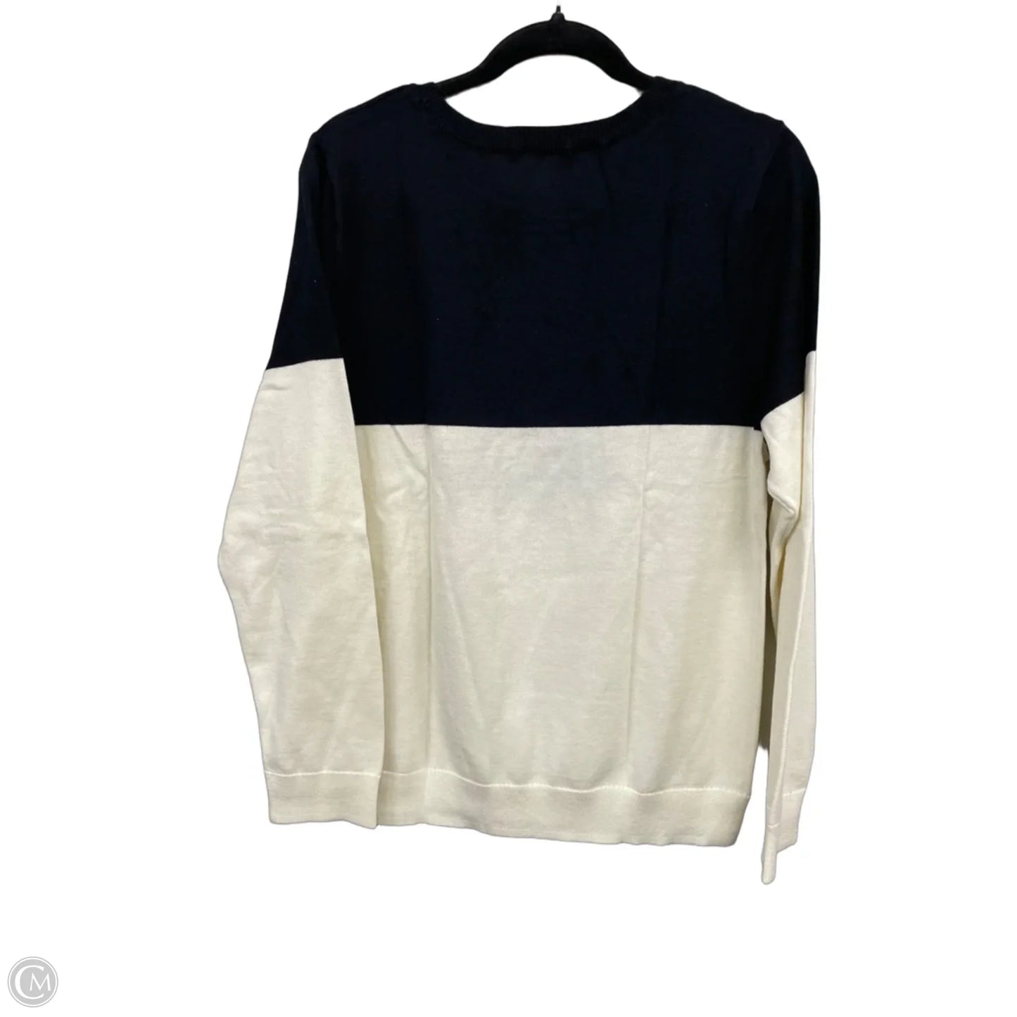 Sweater By Talbots In Black & Cream, Size: Xl