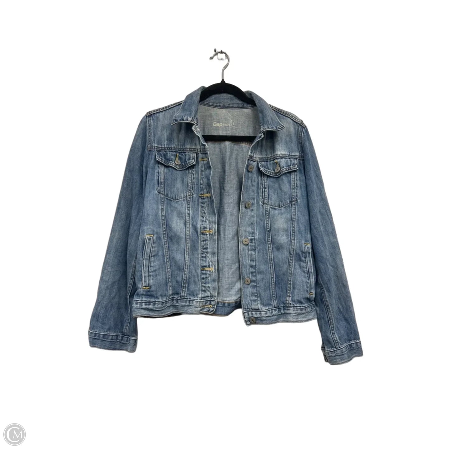 Jacket Denim By Gap In Blue, Size: L