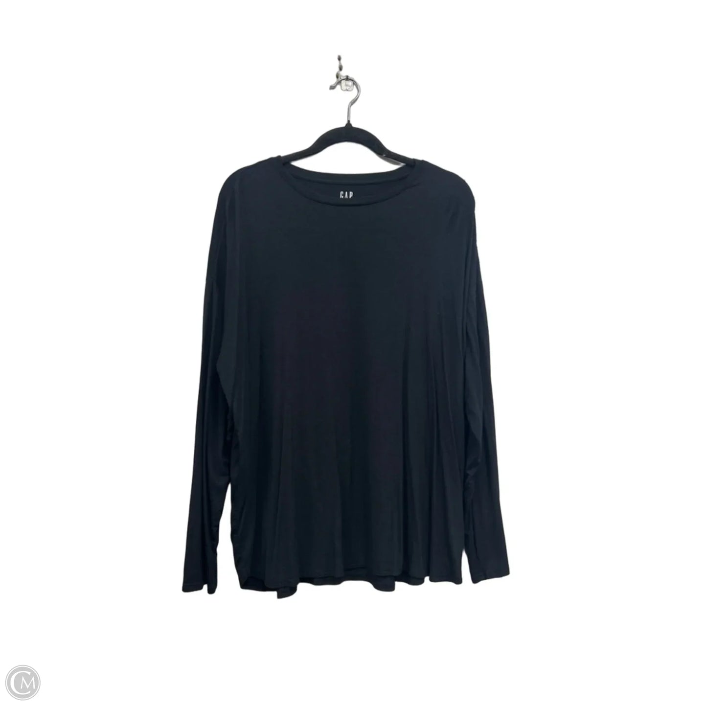 Top Long Sleeve By Gap In Black, Size: Xl