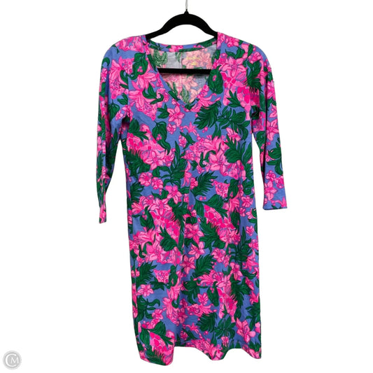 Dress Designer By Lilly Pulitzer In Blue & Pink, Size: Xs