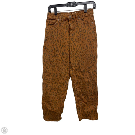 Jeans Straight By Universal Thread In Animal Print, Size: 0