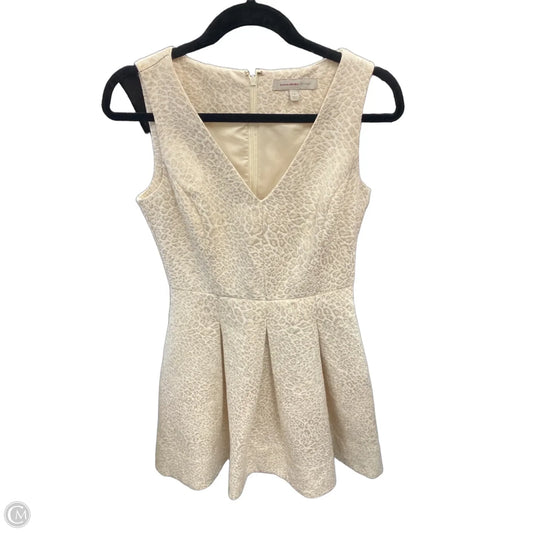 Dress Party Short By Banana Republic In Gold & White, Size: 2