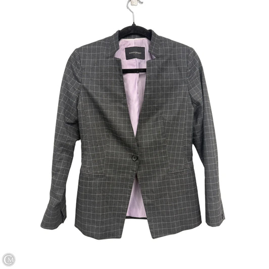 Blazer By Banana Republic In Grey & White, Size: 4