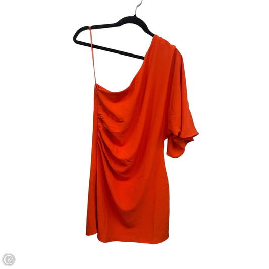 Dress Casual Short By H&m In Orange, Size: M