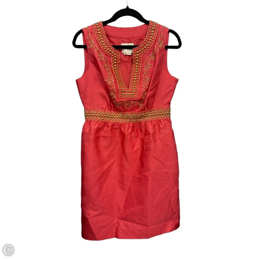 Dress Designer By Kate Spade In Gold & Orange, Size: 6