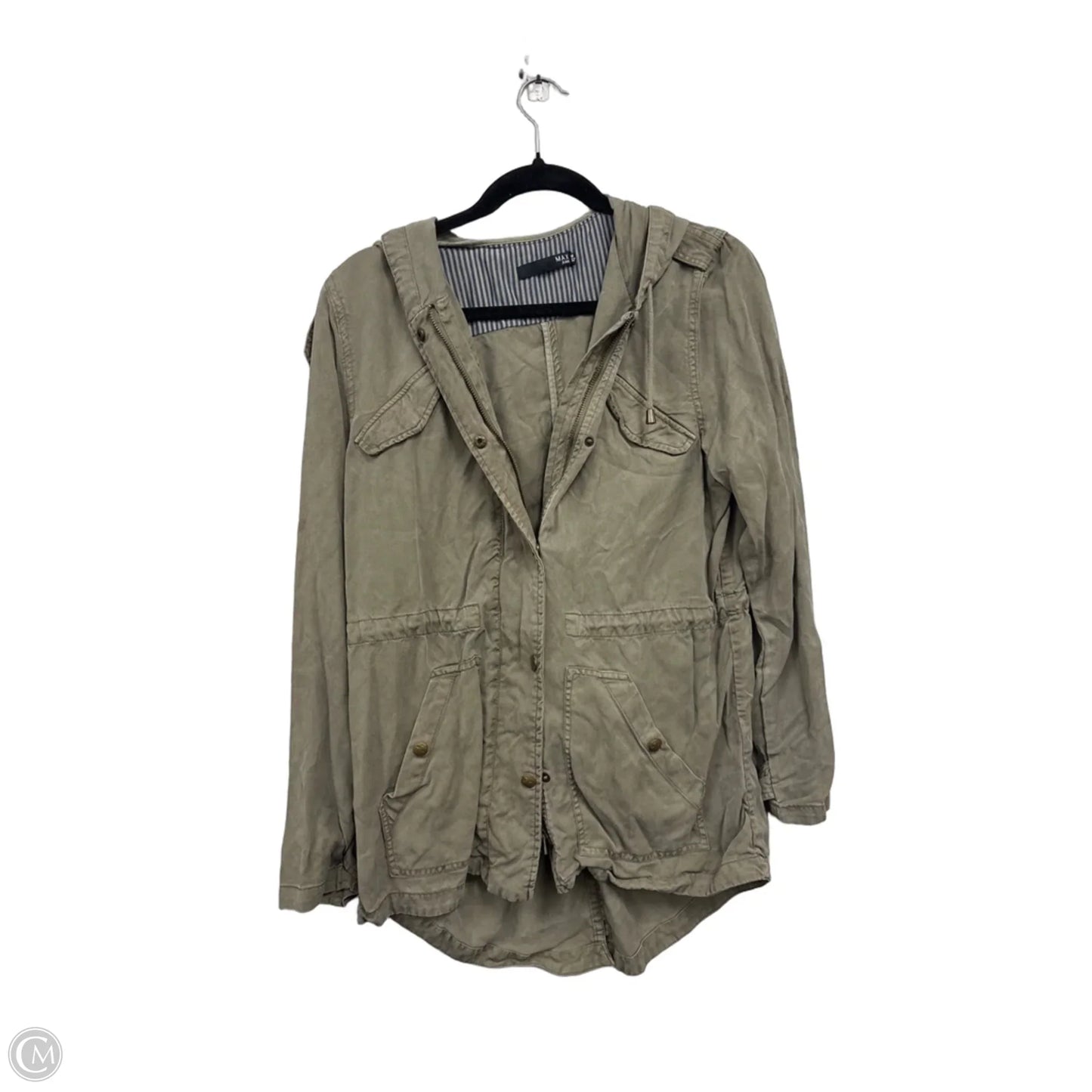 Jacket Utility By Clothes Mentor In Green, Size: M