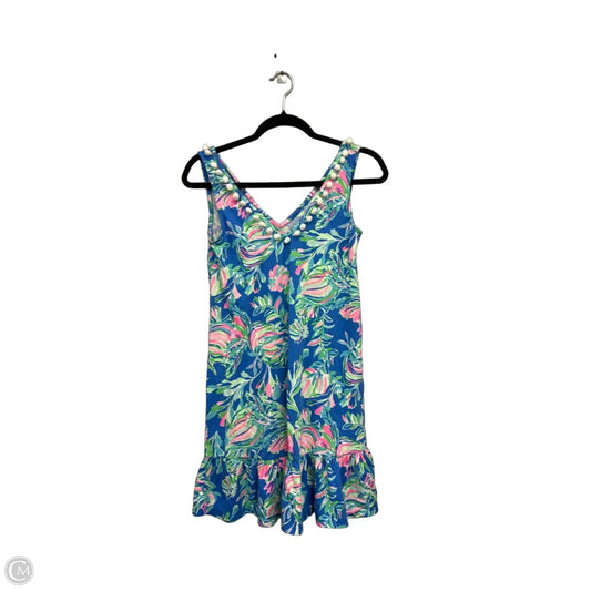 Dress Designer By Lilly Pulitzer In Blue & Pink, Size: Xxs