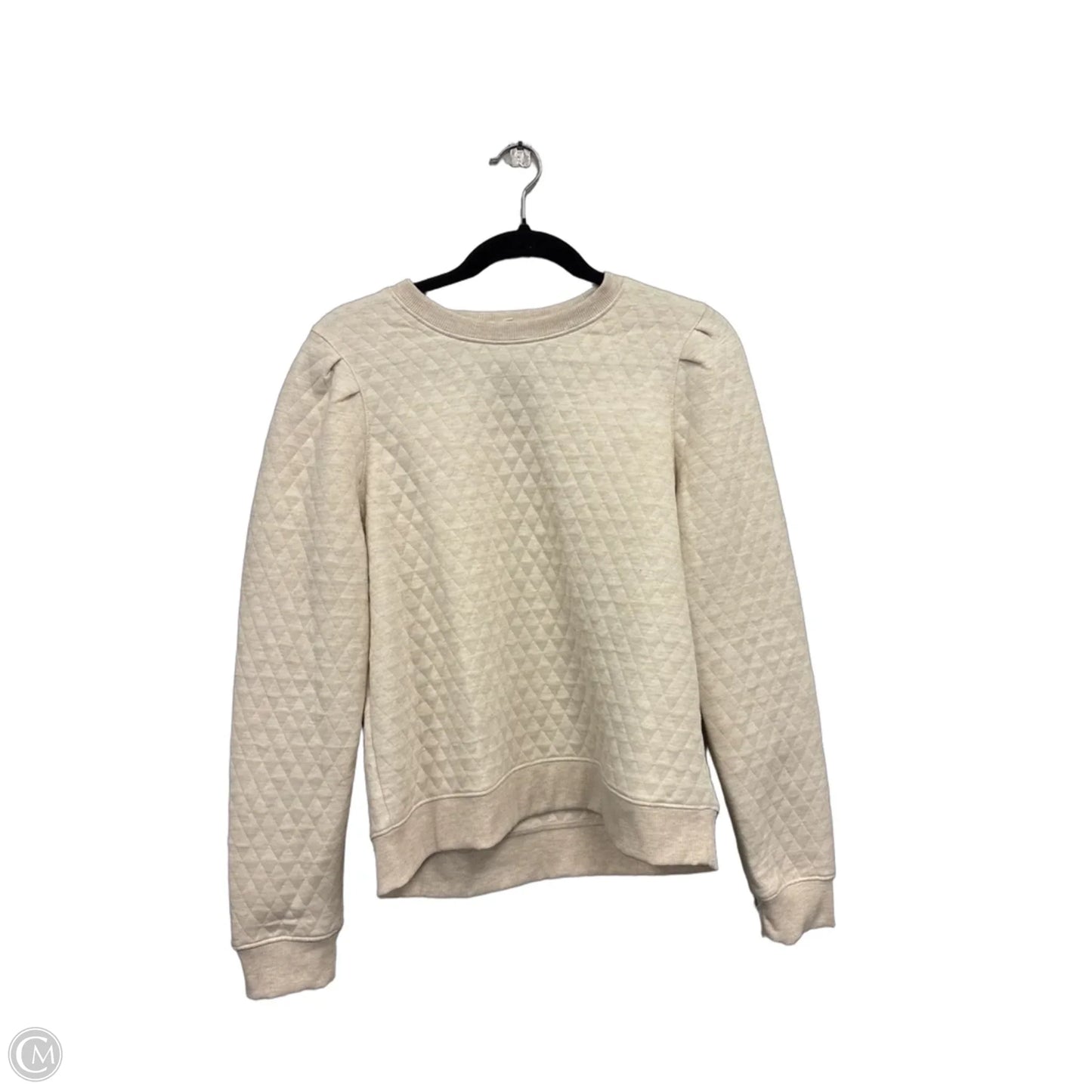 Sweatshirt Crewneck By Workshop In Tan, Size: L