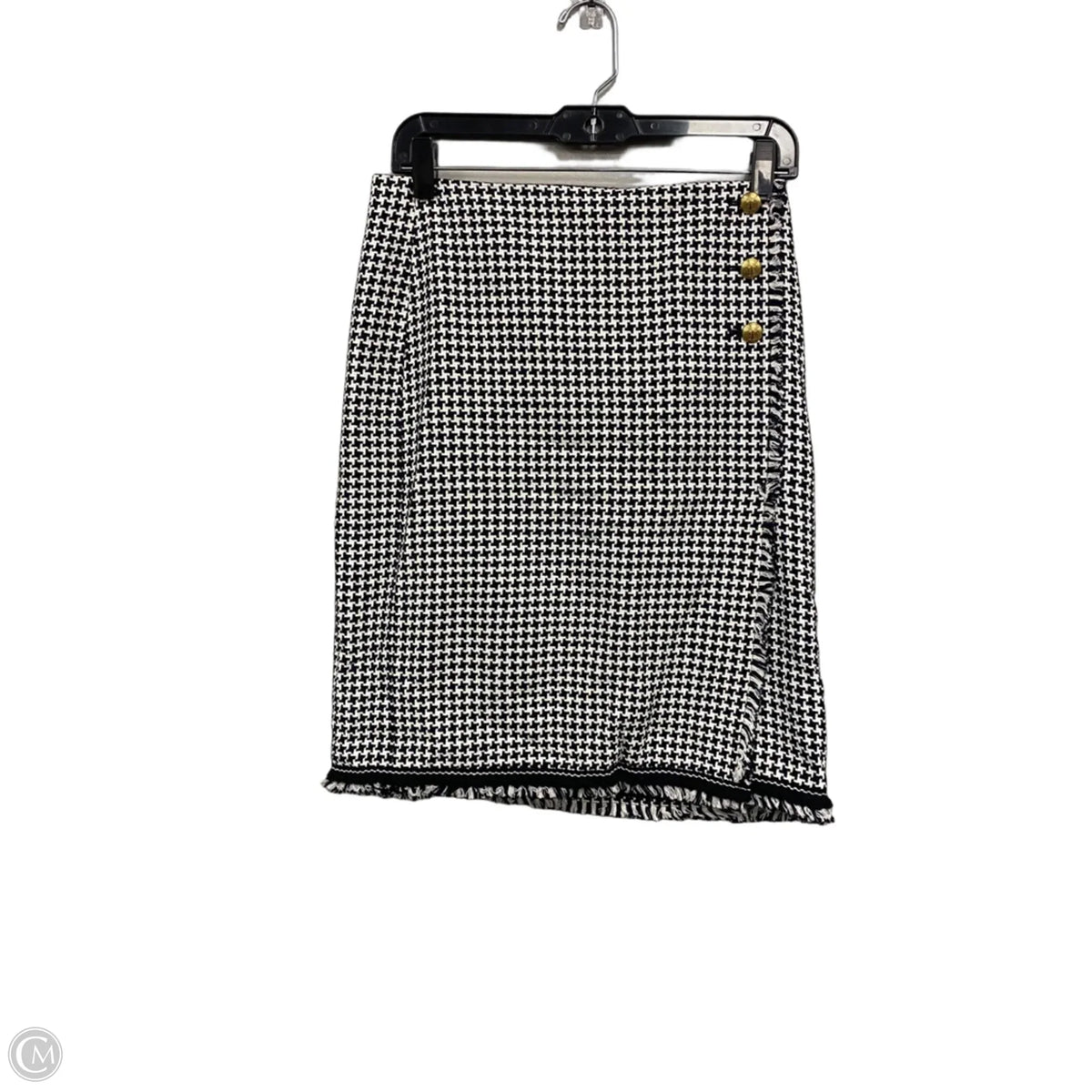 Skirt Midi By Talbots In Black & White, Size: 2