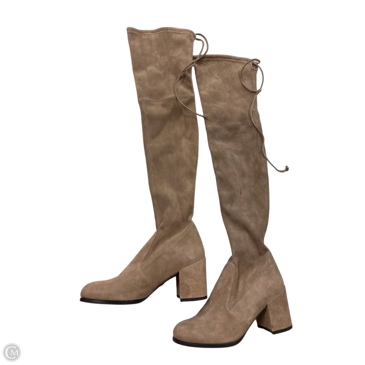 Boots Designer By Stuart Weitzman In Tan, Size: 9