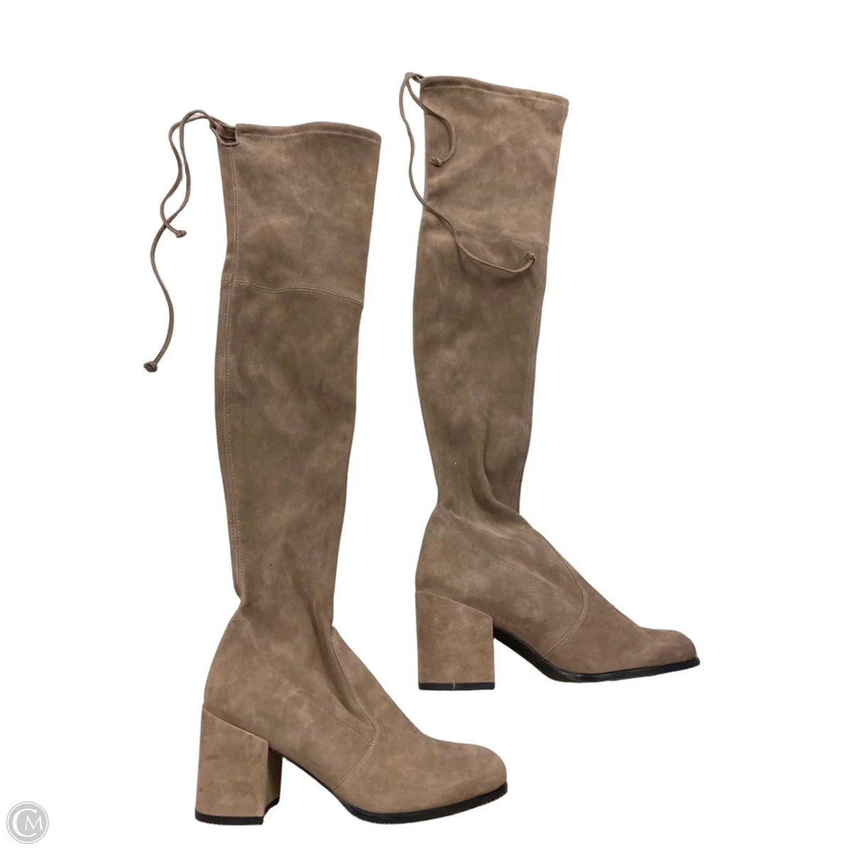 Boots Designer By Stuart Weitzman In Tan, Size: 9