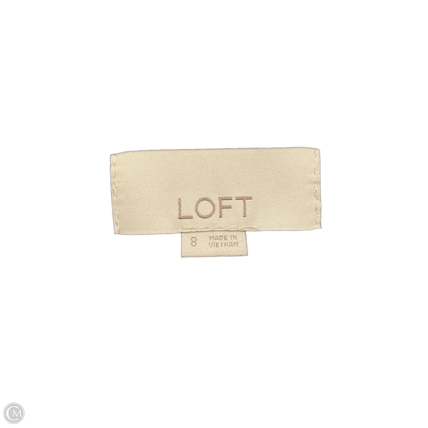 Blazer By Loft In Black & Grey, Size: 8