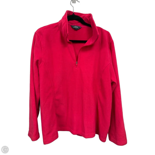 Jacket Fleece By Lands End In Pink, Size: Xl