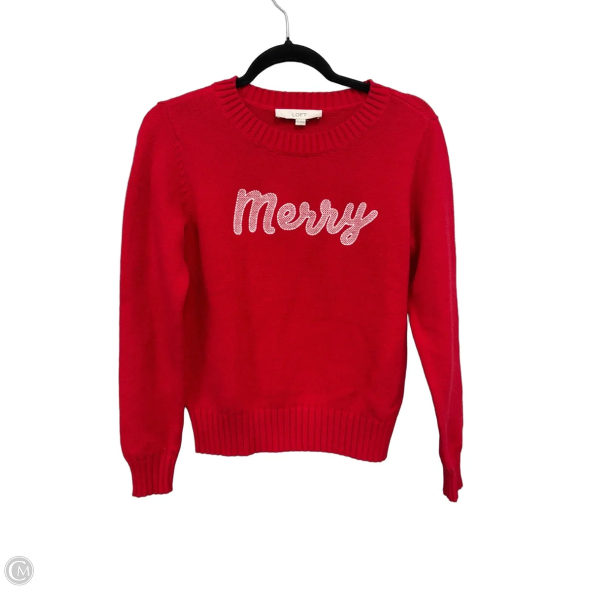 Sweater By Loft In Red, Size: Xs