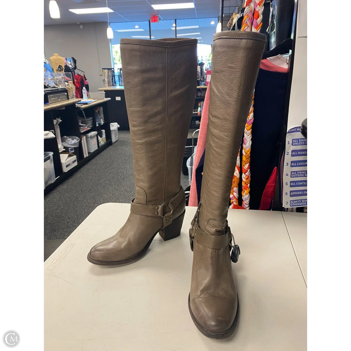 Boots Designer By Frye In Tan, Size: 10