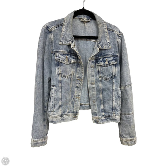 Jacket Denim By Free People In Blue, Size: Xl