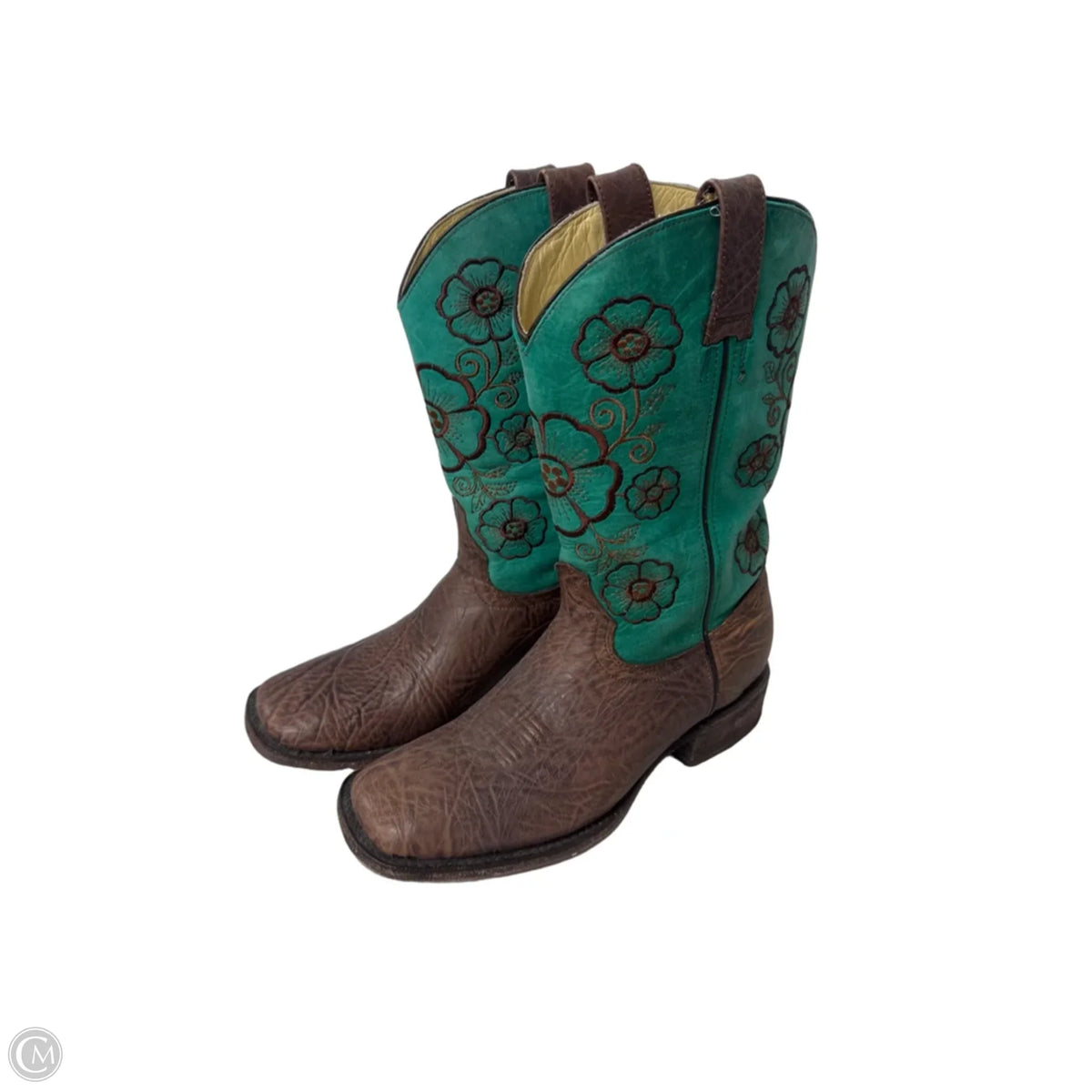 Boots Western By Cmb In Brown & Green, Size: 10