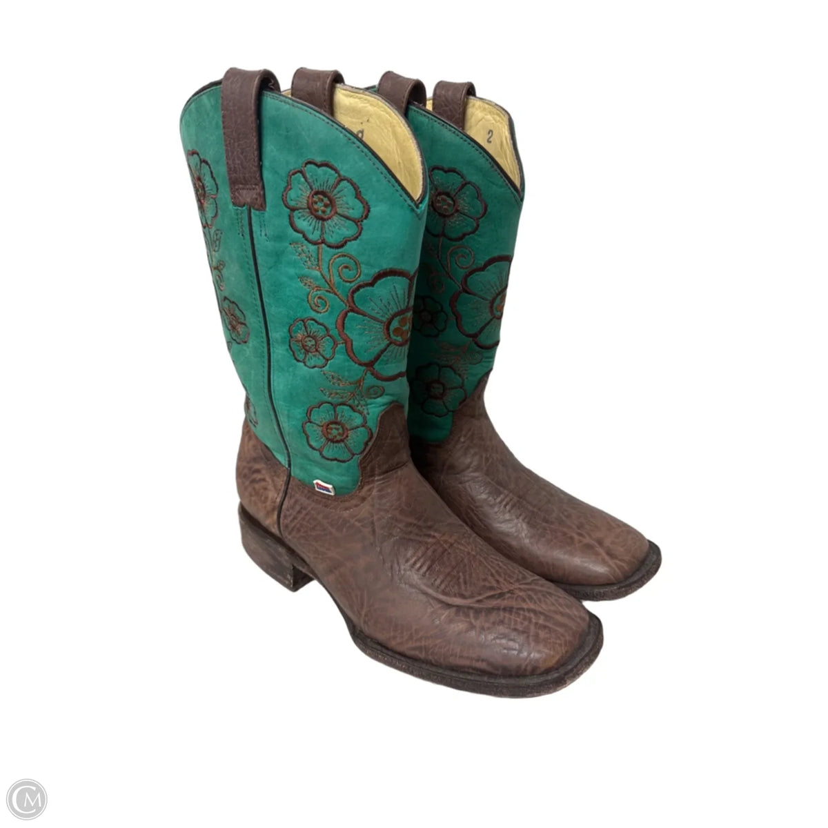 Boots Western By Cmb In Brown & Green, Size: 10