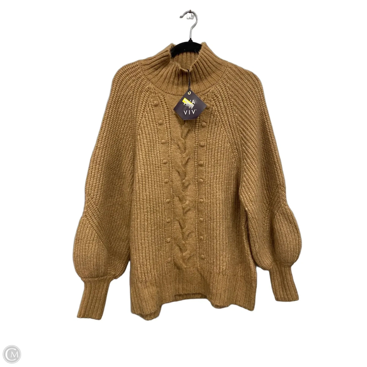 Sweater By Ava & Viv In Tan, Size: 1x