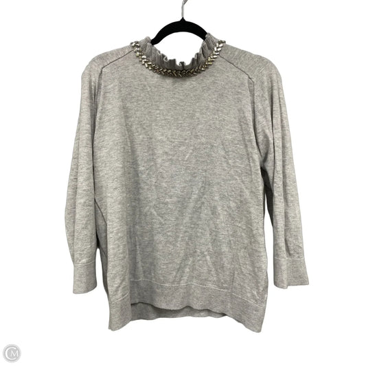 Sweater By Talbots In Grey & Silver, Size: L