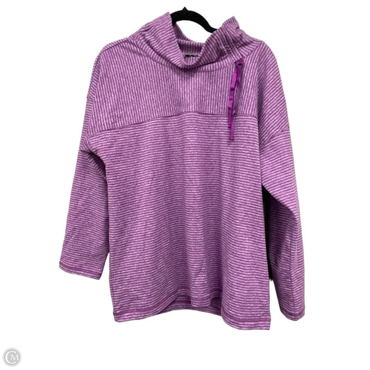 Top Long Sleeve By Talbots In Purple, Size: Xl