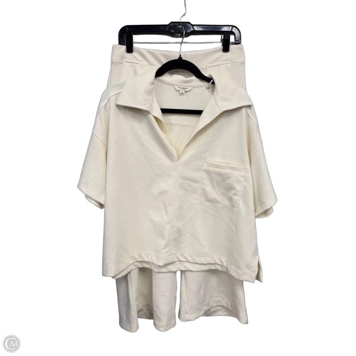 Lounge Set Pants By Max Studio In Cream, Size: M