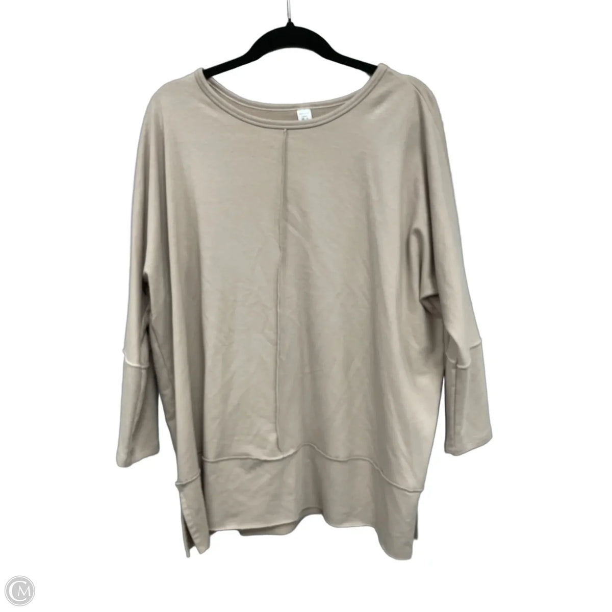 Sweatshirt Crewneck By Spanx In Tan, Size: L