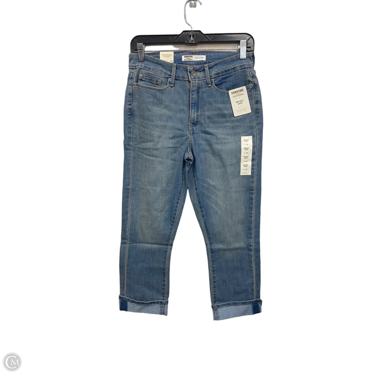 Jeans Cropped By Levis In Blue, Size: 4