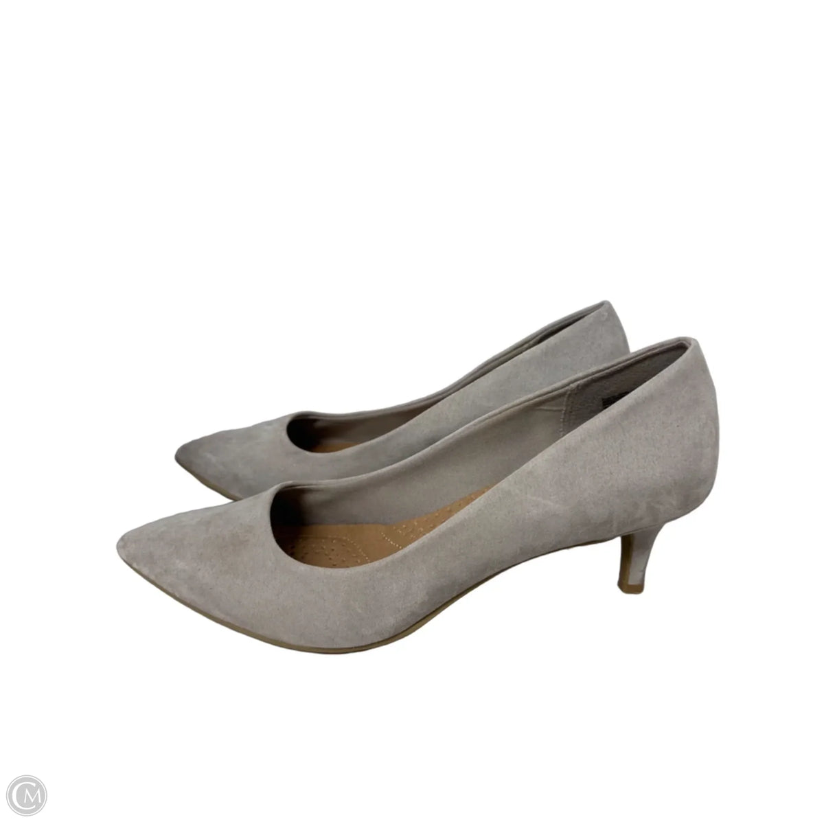 Shoes Heels Kitten By Dexflex In Grey, Size: 10