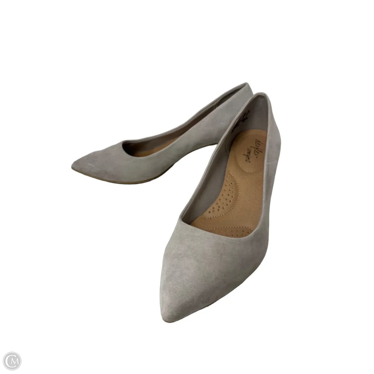 Shoes Heels Kitten By Dexflex In Grey, Size: 10