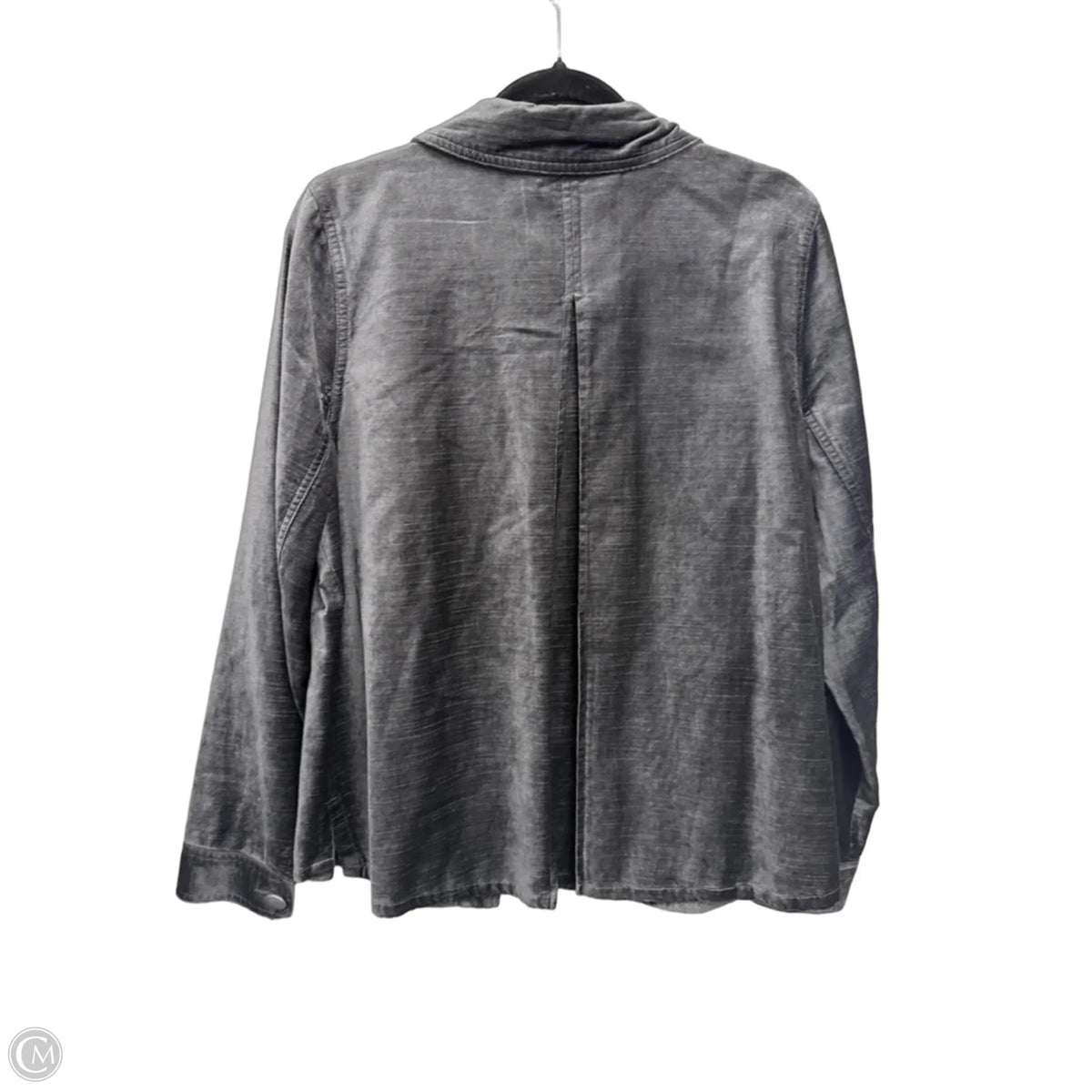Jacket Shirt By Cabi In Grey, Size: L
