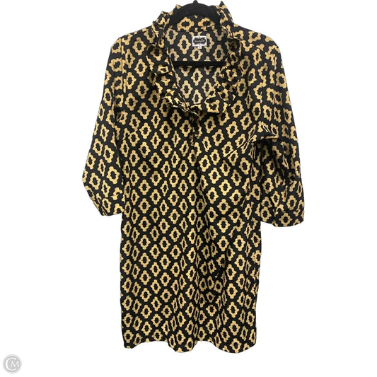 Dress Casual Short By Mudpie In Black & Tan, Size: L