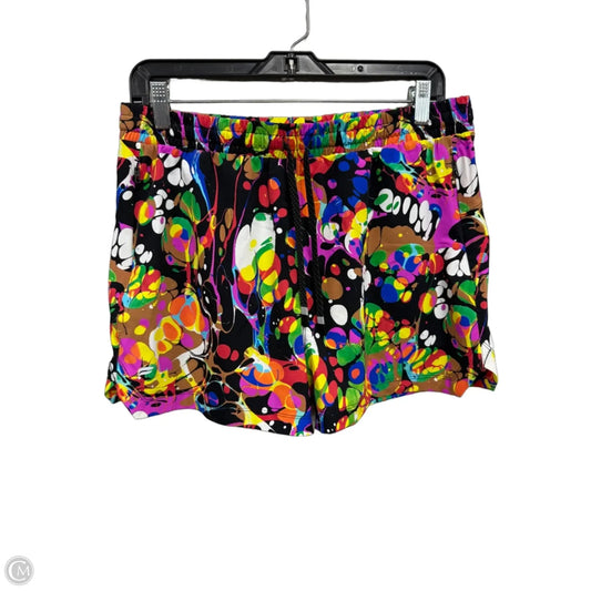 Athletic Shorts By Fabletics In Black & Pink, Size: L