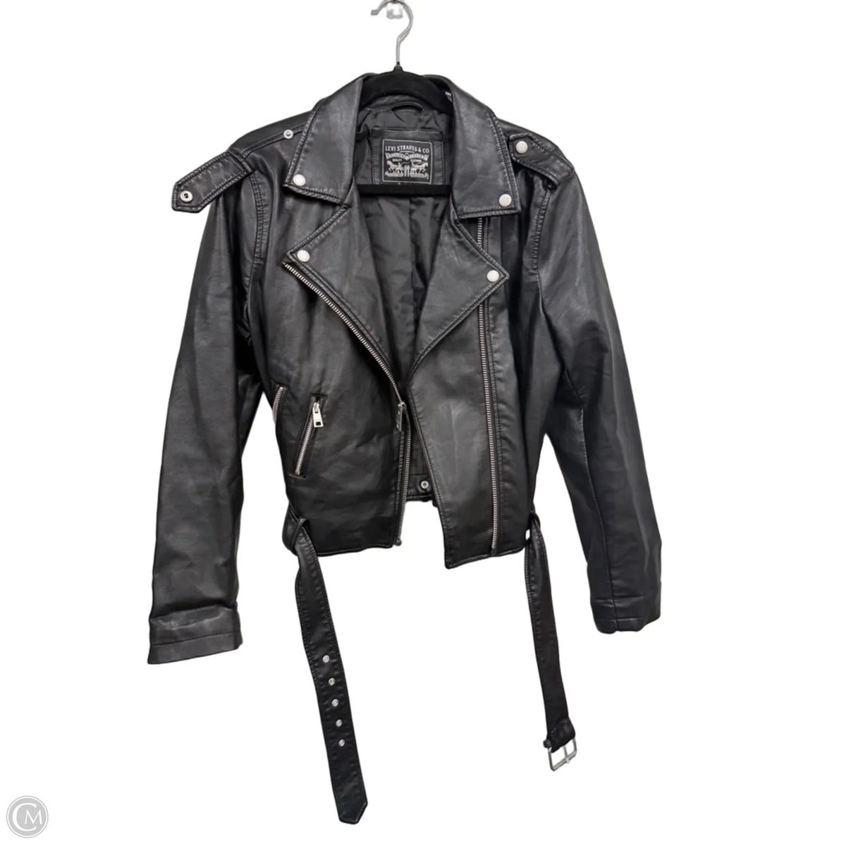 Jacket Moto By Levis In Black, Size: L