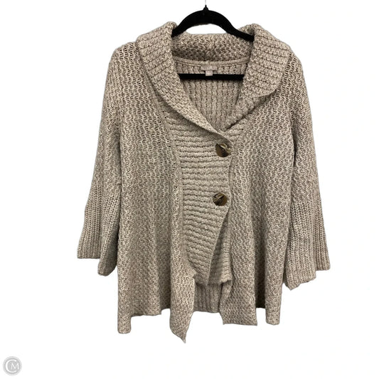 Sweater Cardigan By J. Jill In Taupe, Size: S