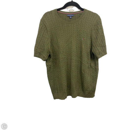 Sweater Short Sleeve By Tommy Hilfiger In Green, Size: Xxl