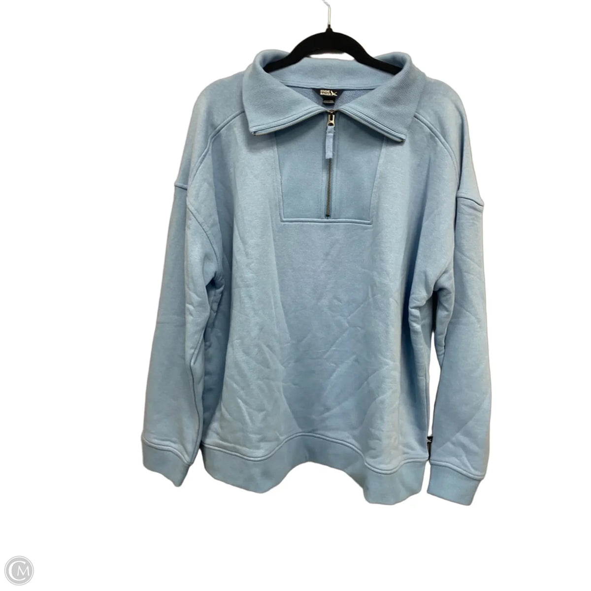 Sweatshirt Collar By Eddie Bauer In Blue, Size: Xxl