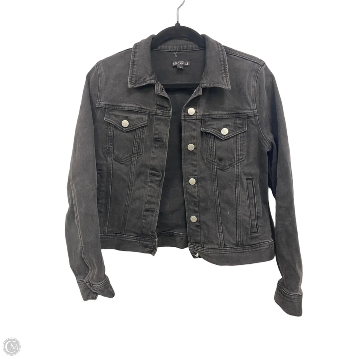 Jacket Denim By J. Crew In Grey, Size: M