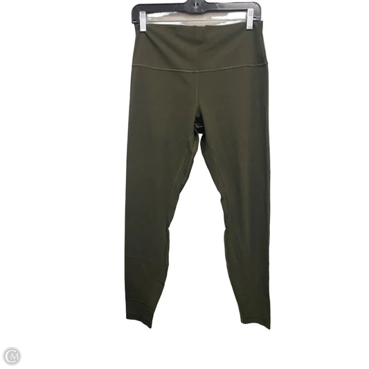 Athletic Leggings By Lululemon In Green, Size: 10