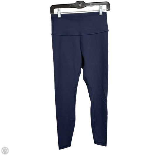 Athletic Leggings By Lululemon In Navy, Size: 8