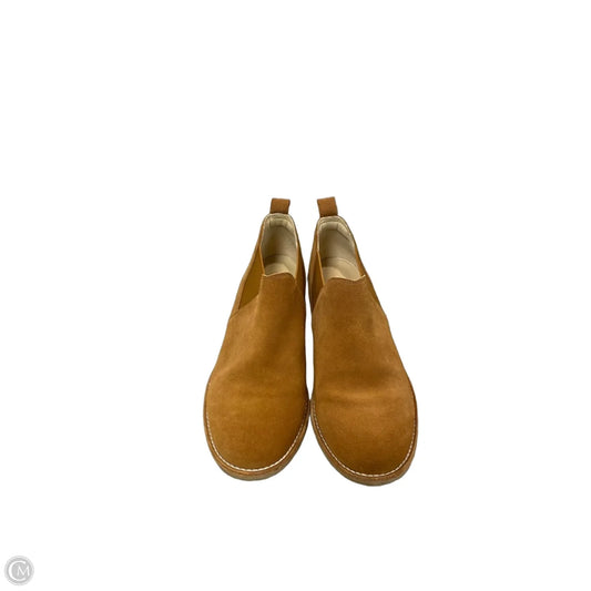 Boots Ankle Flats By Clarks In Copper, Size: 9.5