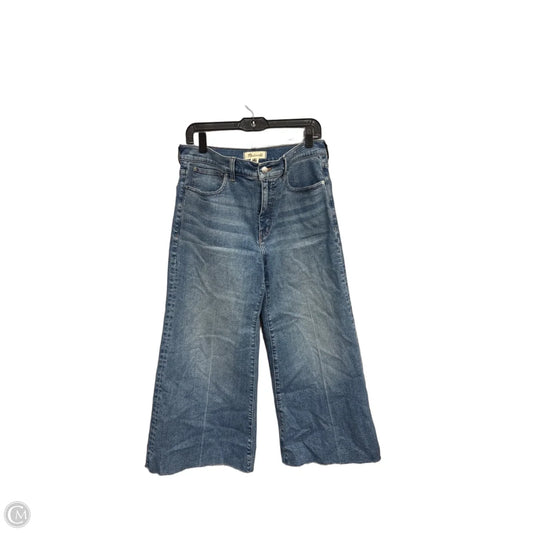Jeans Wide Leg By Madewell In Blue, Size: 10p